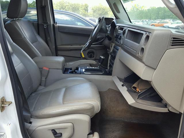 1J8HH48N86C332609 - 2006 JEEP COMMANDER WHITE photo 5