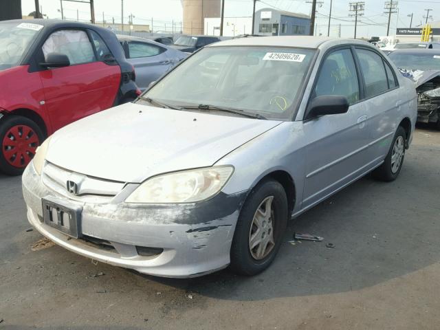 1HGEN26594L000218 - 2004 HONDA CIVIC GX SILVER photo 2