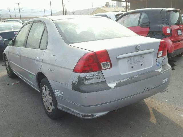 1HGEN26594L000218 - 2004 HONDA CIVIC GX SILVER photo 3