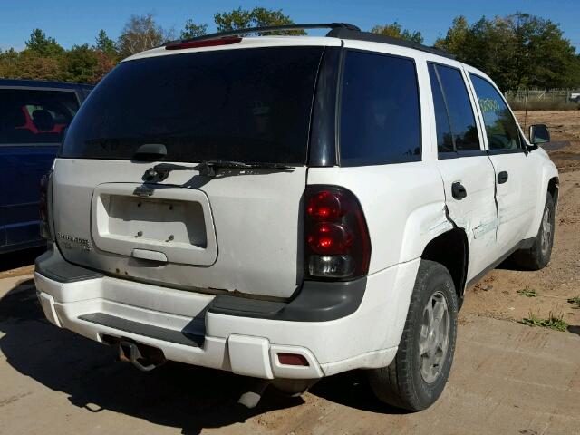 1GNDT13S762213981 - 2006 CHEVROLET TRAILBLAZE WHITE photo 4