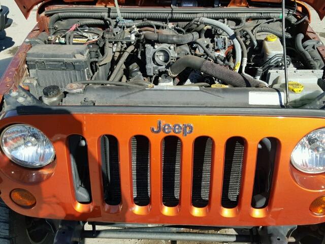 1J4AA2D1XAL176578 - 2010 JEEP WRANGLER S ORANGE photo 7