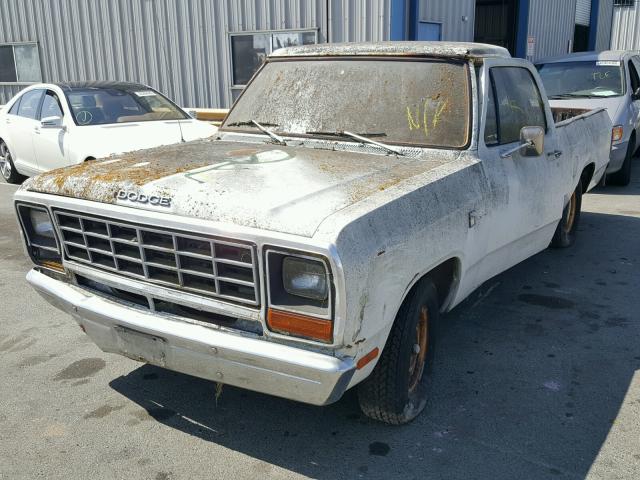 1B7FD14E9CS215833 - 1982 DODGE D-SERIES D WHITE photo 2