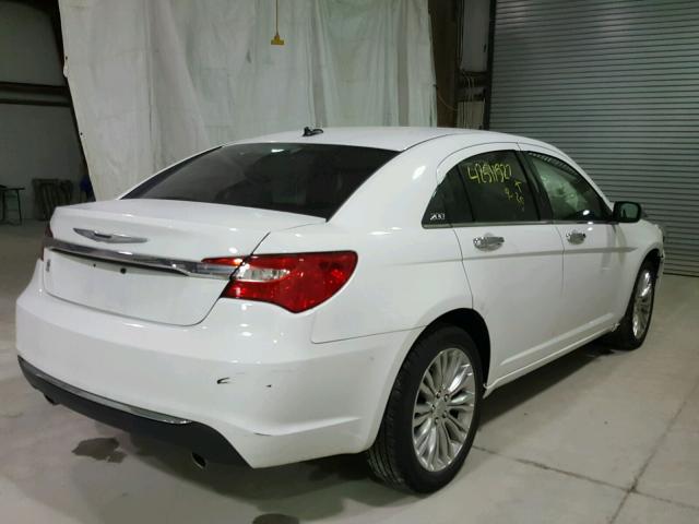 1C3CCBCG3CN230524 - 2012 CHRYSLER 200 WHITE photo 4