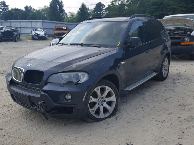 5UXFE83508LZ47209 - 2008 BMW X5 4.8I BLUE photo 2