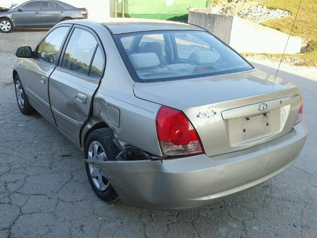 KMHDN46D45U195682 - 2005 HYUNDAI ELANTRA TAN photo 3