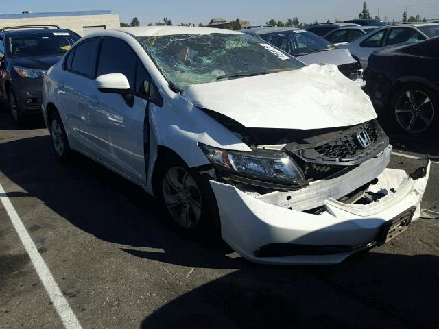 2HGFB2F50EH553920 - 2014 HONDA CIVIC LX WHITE photo 1