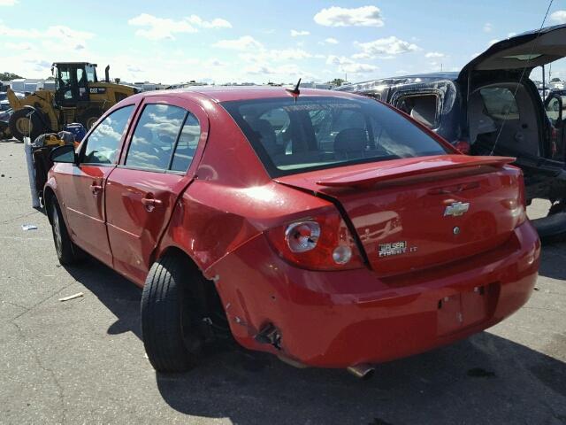 1G1AL58F287141701 - 2008 CHEVROLET COBALT RED photo 3