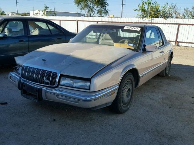 1G4EZ13L7MU400106 - 1991 BUICK RIVIERA TAN photo 2