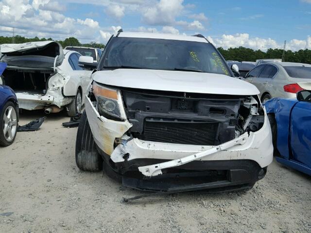 1FM5K7F84EGB91292 - 2014 FORD EXPLORER WHITE photo 9