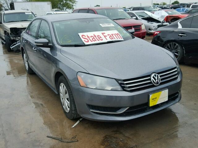 1VWAP7A32DC047159 - 2013 VOLKSWAGEN PASSAT S CHARCOAL photo 1