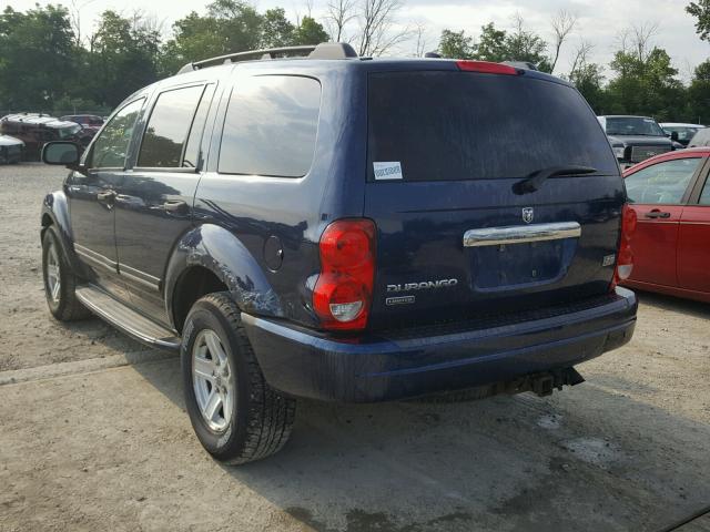 1D8HB58D85F500172 - 2005 DODGE DURANGO LI BLUE photo 3