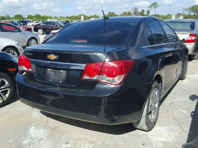 1G1PC5SH4C7306869 - 2012 CHEVROLET CRUZE BLACK photo 4