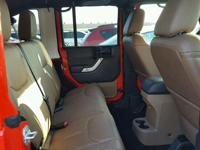 1C4BJWEG7GL298666 - 2016 JEEP WRANGLER U RED photo 6
