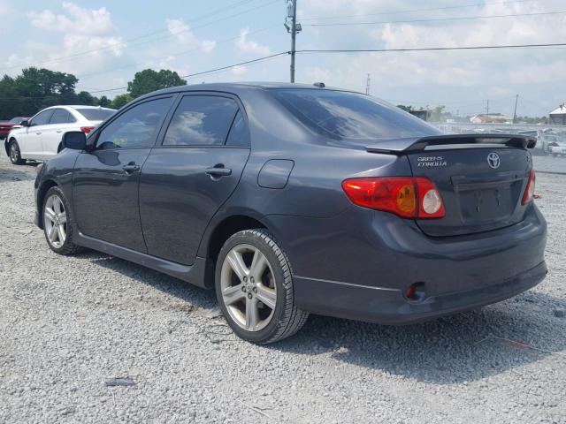 2T1BE40E89C027365 - 2009 TOYOTA COROLLA XR 灰色 照片 3