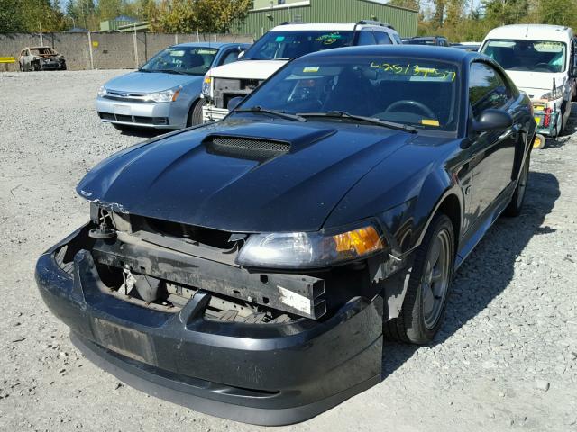 1FAFP42X02F210563 - 2002 FORD MUSTANG GT BLACK photo 2