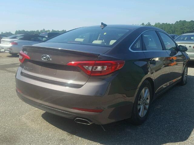 5NPE24AF1GH377623 - 2016 HYUNDAI SONATA SE BROWN photo 4