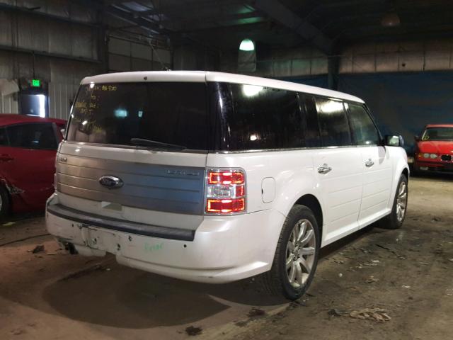 2FMGK5DCXABD01574 - 2010 FORD FLEX LIMIT WHITE photo 4