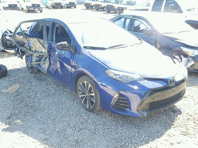 2T1BURHE3HC746929 - 2017 TOYOTA COROLLA L BLUE photo 1