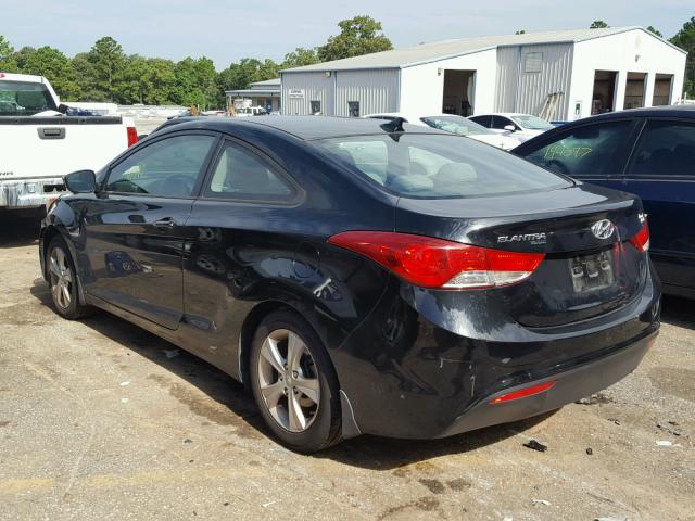 KMHDH6AE7DU023499 - 2013 HYUNDAI ELANTRA CO BLACK photo 3