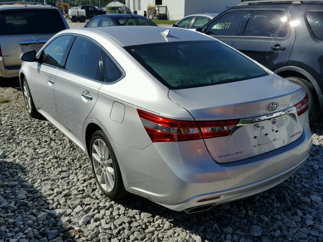 4T1BK1EBXEU109452 - 2014 TOYOTA AVALON SILVER photo 3