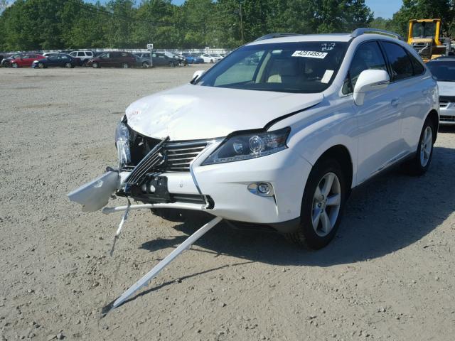 2T2BK1BA1FC255068 - 2015 LEXUS RX 350 WHITE photo 2