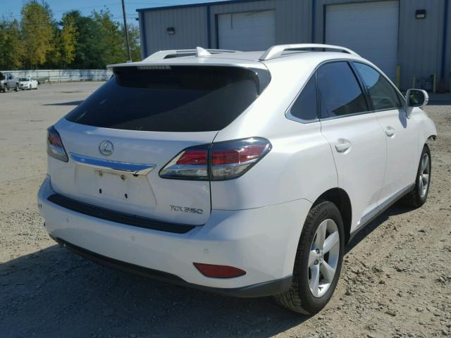 2T2BK1BA1FC255068 - 2015 LEXUS RX 350 WHITE photo 4