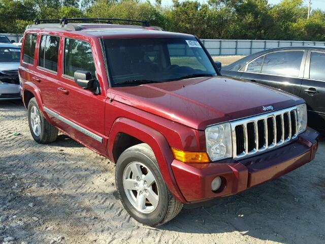 1J8HH48N58C125727 - 2008 JEEP COMMANDER RED photo 1