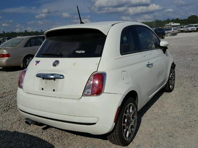 3C3CFFAR6ET264205 - 2014 FIAT 500 POP WHITE photo 4