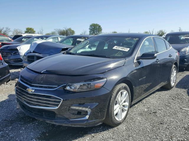 1G1ZE5ST7GF344373 - 2016 CHEVROLET MALIBU LT BLACK photo 2