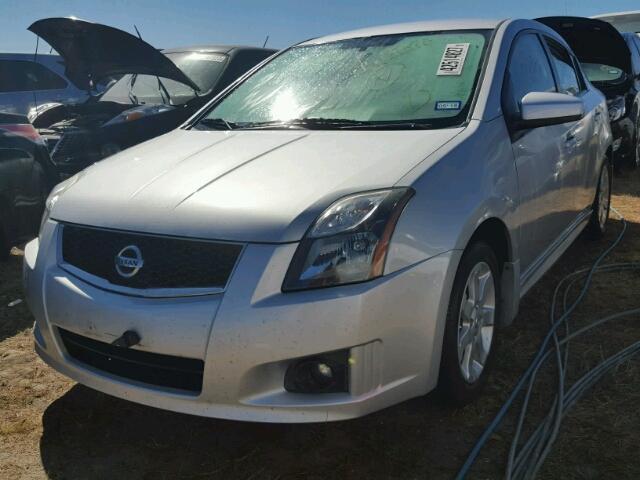 3N1AB6AP5CL772310 - 2012 NISSAN SENTRA SILVER photo 2