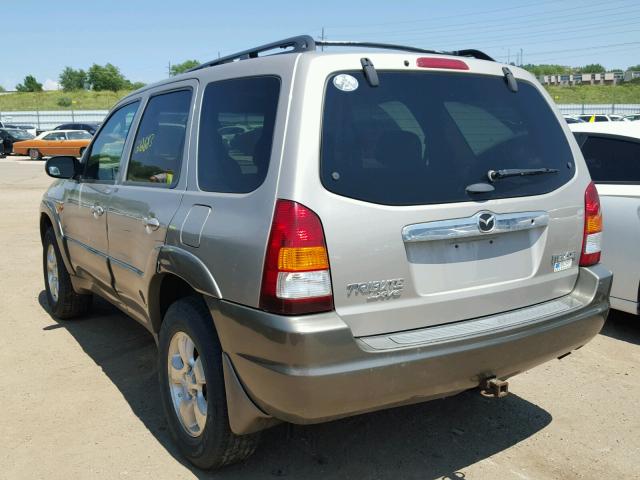 4F2CU08171KM55349 - 2001 MAZDA TRIBUTE LX TAN photo 3