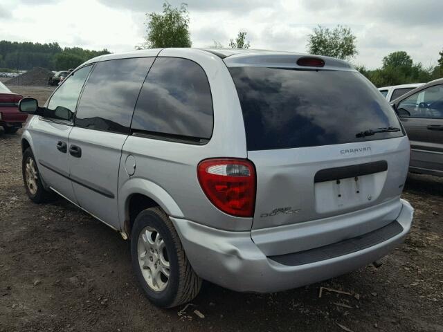 1D4GP25343B217944 - 2003 DODGE CARAVAN SE SILVER photo 3