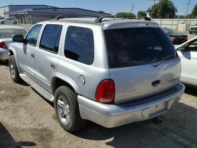 1B4HS78Z92F203393 - 2002 DODGE DURANGO R/ SILVER photo 3