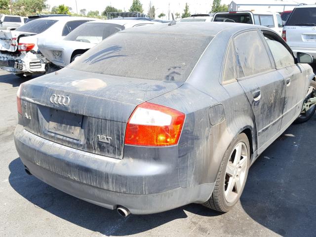 WAULC58E83A314525 - 2003 AUDI A4 1.8T QU GRAY photo 4