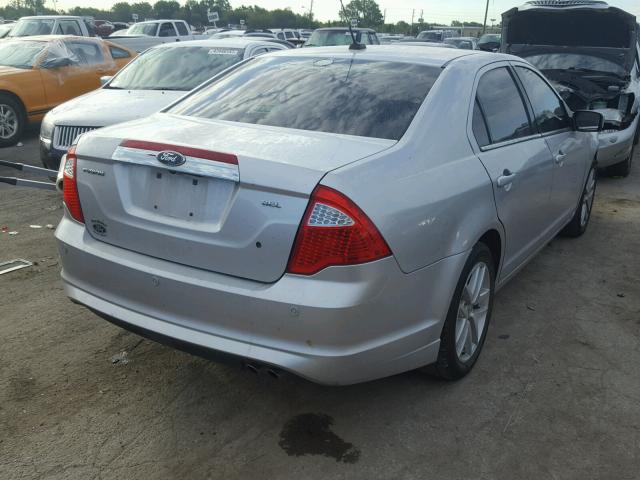 3FAHP0JA6CR362821 - 2012 FORD FUSION SILVER photo 4