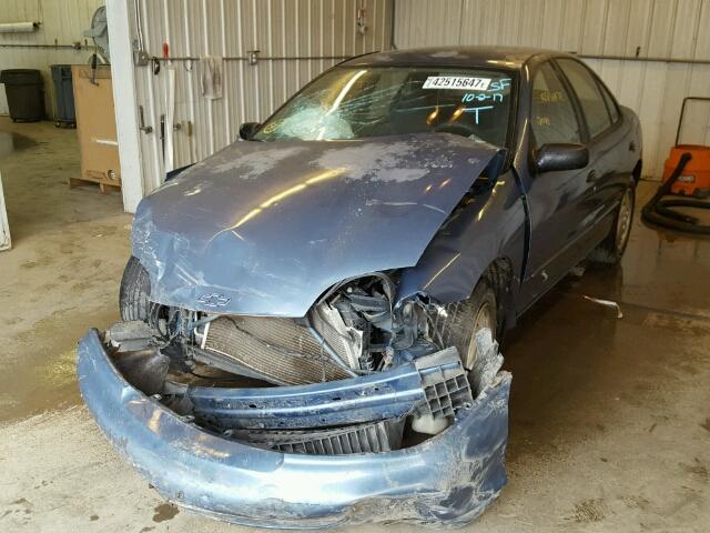 1G1JF524XW7148925 - 1998 CHEVROLET CAVALIER BLUE photo 2