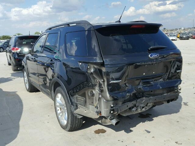 1FM5K8GT5FGB42628 - 2015 FORD EXPLORER S BLACK photo 3