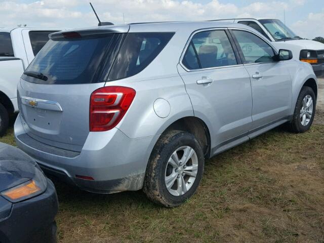 2GNALBEK2H1503747 - 2017 CHEVROLET EQUINOX SILVER photo 4