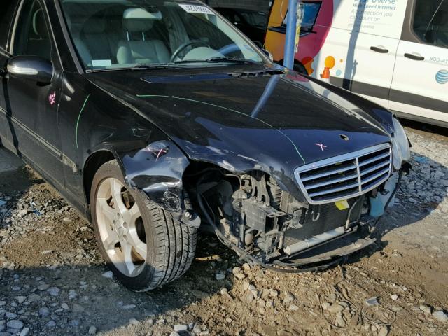 WDBRF52H97F865335 - 2007 MERCEDES-BENZ C 230 BLACK photo 9