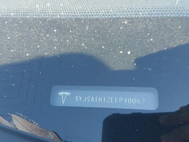 5YJSA1H12EFP40067 - 2014 TESLA MODEL S 白色 照片 10