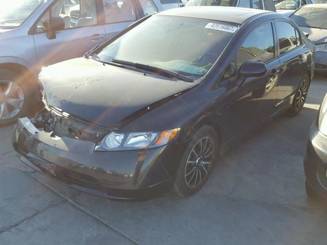 1HGFA16876L088855 - 2006 HONDA CIVIC EX BLACK photo 2