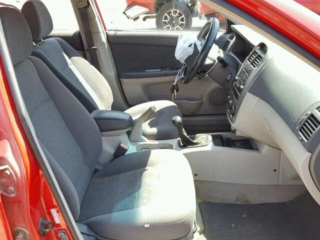 KNAFE161365225278 - 2006 KIA SPECTRA5 RED photo 5