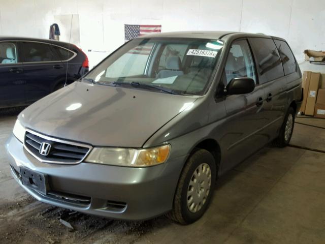 2HKRL18562H553410 - 2002 HONDA ODYSSEY LX GRAY photo 2