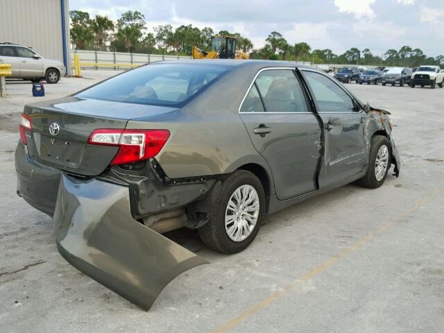 4T1BF1FK4CU633700 - 2012 TOYOTA CAMRY GRAY photo 4