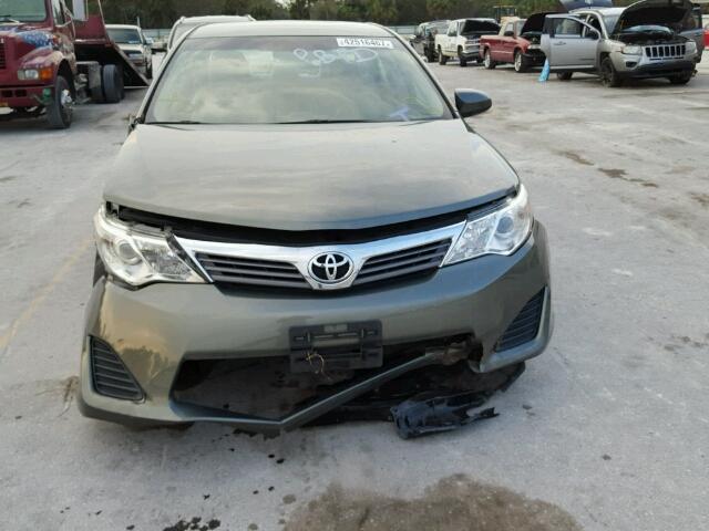 4T1BF1FK4CU633700 - 2012 TOYOTA CAMRY GRAY photo 9