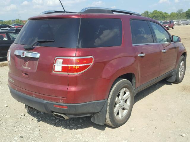 5GZER23707J115894 - 2007 SATURN OUTLOOK XR მუქწითელი ფოტო 4