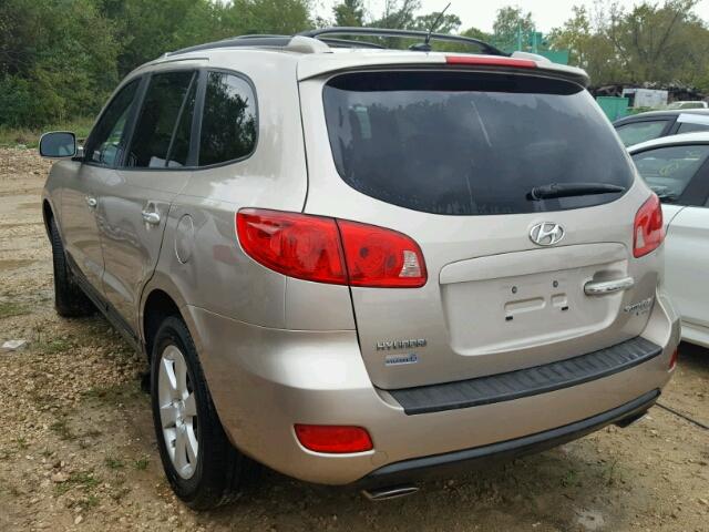 5NMSH13E27H075159 - 2007 HYUNDAI SANTA FE S GOLD photo 3