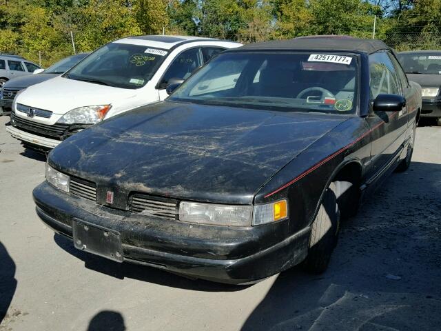 1G3WT34T6MD381407 - 1991 OLDSMOBILE CUTLASS SU BLACK photo 2