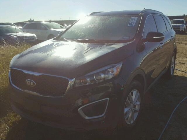 5XYPG4A57HG292117 - 2017 KIA SORENTO LX BLACK photo 2