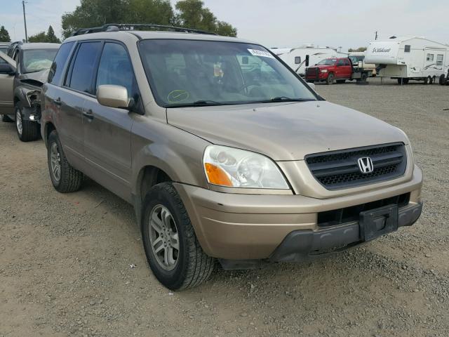 2HKYF18535H538273 - 2005 HONDA PILOT EXL GOLD photo 1